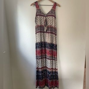Beach Lunch Lounge Pattern Maxi Dress
